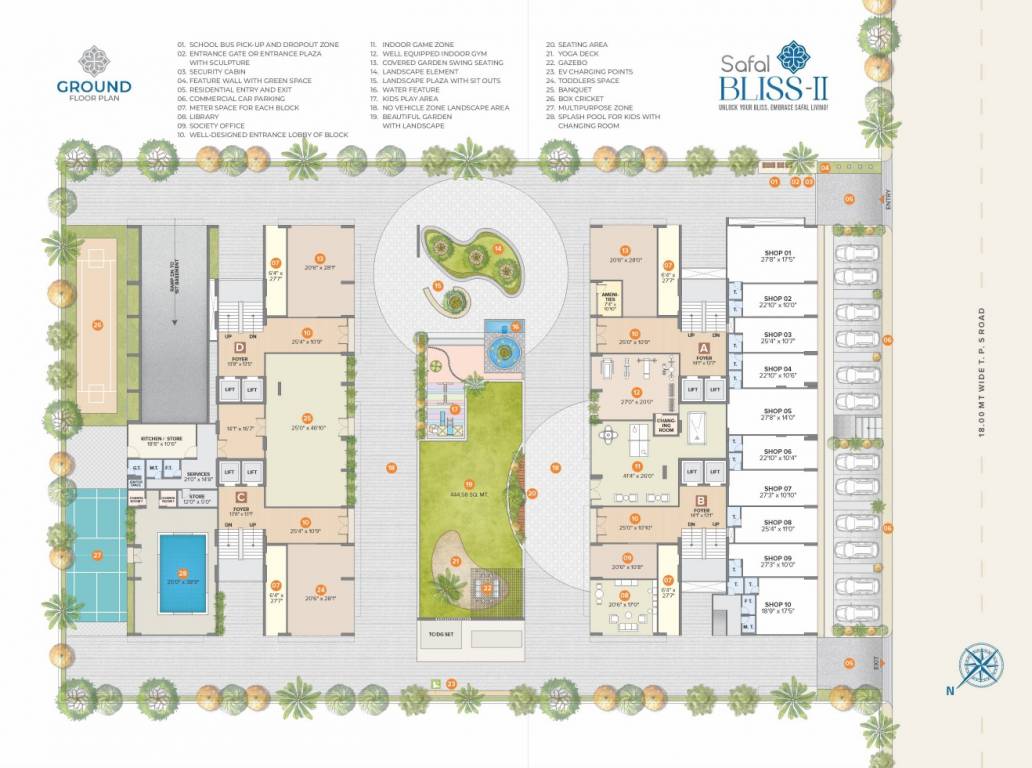  safal bliss ii Layout Plan
