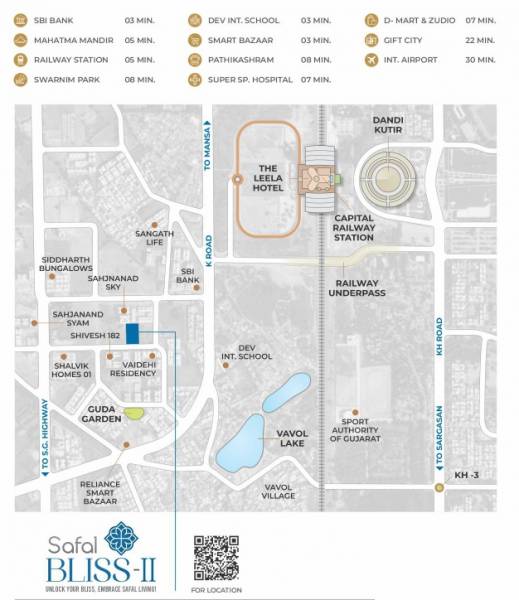  safal-bliss-ii Location Plan