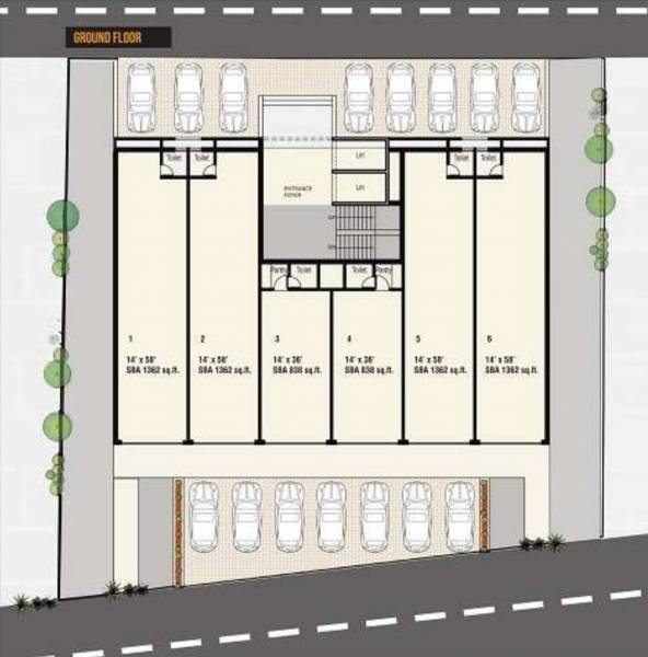 Trisha Square II Cluster Plan For Ground Floor square-ii Trisha Square II Cluster Plan For Ground Floor