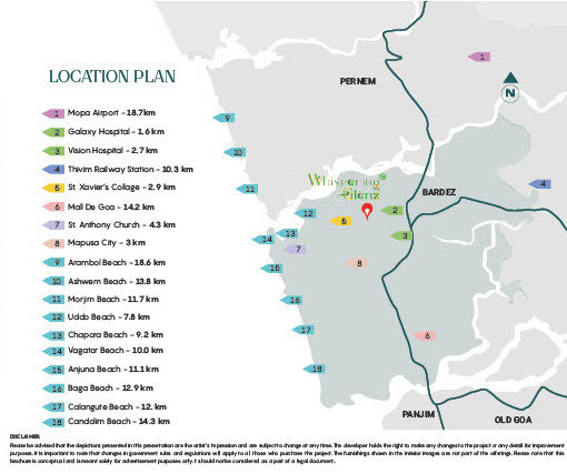 whispering glenz Location Plan