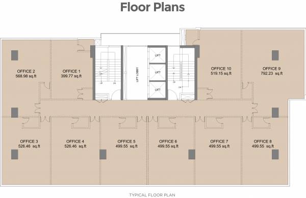  crest Sunteck Crest Typical Cluster Plan