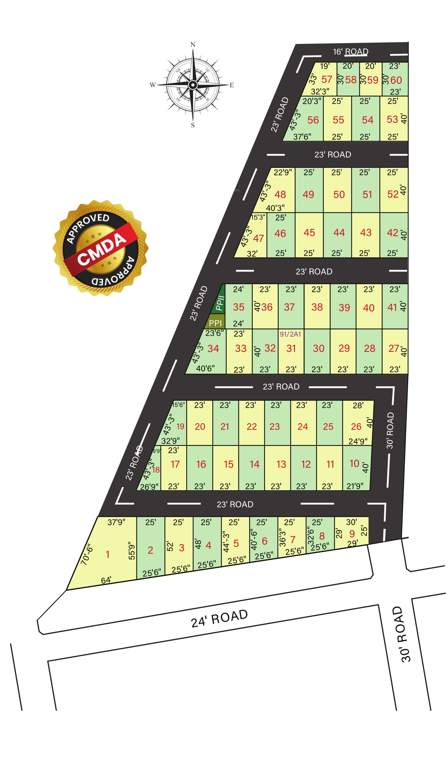  diamond city Layout Plan
