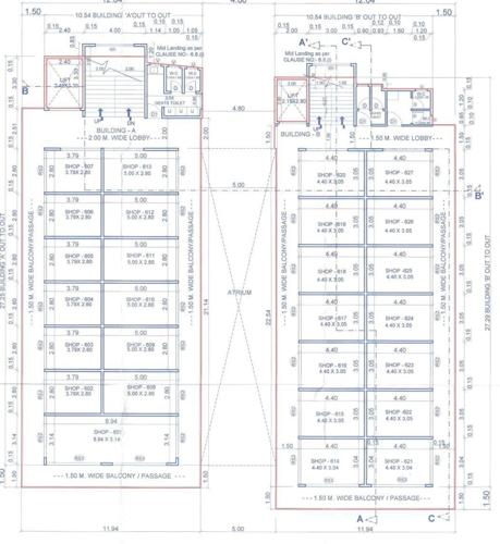 champa-business-square Champa Business Square Cluster Plan For 6th Floor
