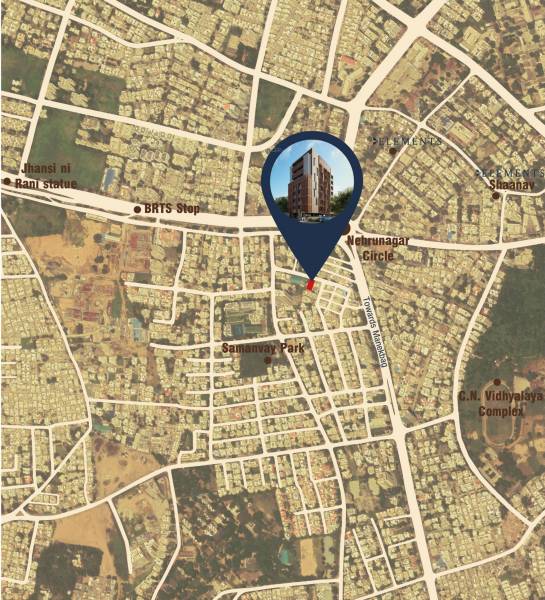  samyak-residency Location Plan