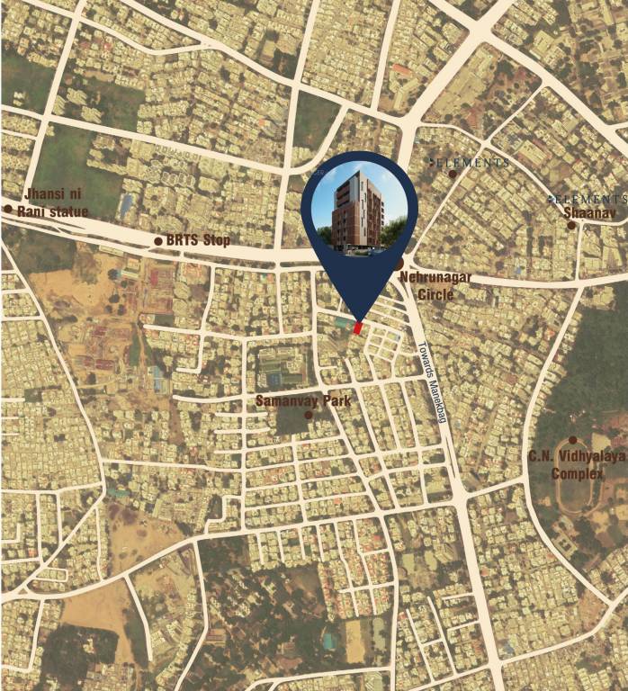  samyak residency Location Plan