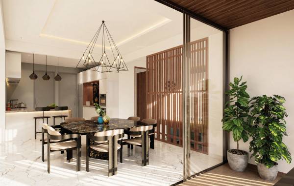  samyak-residency Dining Area