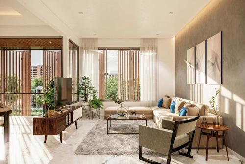  samyak-residency Living Area