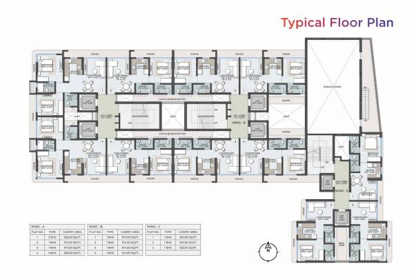  sigma-jade Wing A,B,C Cluster Plan for Typical Floor