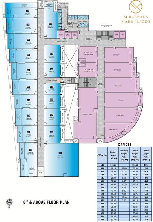  mark plazzo wing b phase 1 Wing B Cluster Plan For 6th And Above Floor