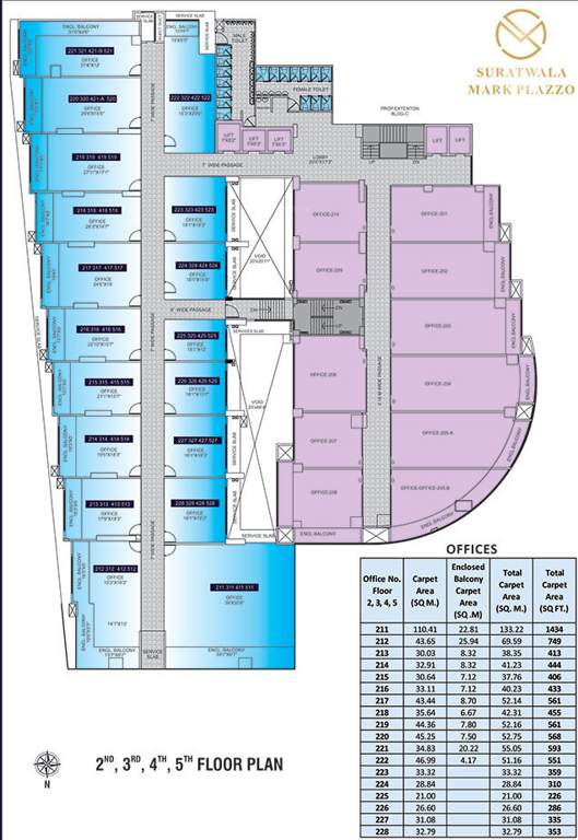  mark plazzo wing b phase 1 Wing B Cluster Plan From 2nd To 5th Floor