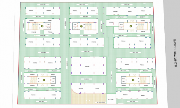  indraprasth-ixora Block A Basement 2 Cluster Plan