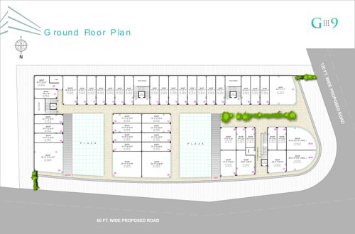 Building A And B Cluster Plan for ground Floor g9-business-center Building A And B Cluster Plan for ground Floor
