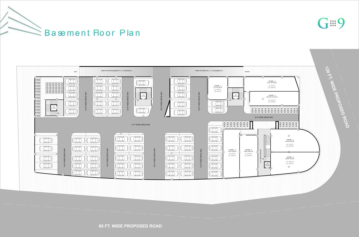  g9 business center Building A Cluster Plan for Basement Floor