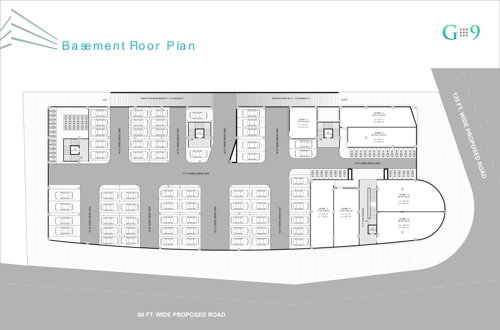 Building A Cluster Plan for Basement Floor g9-business-center Building A Cluster Plan for Basement Floor