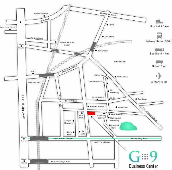Location Plan g9-business-center Location Plan