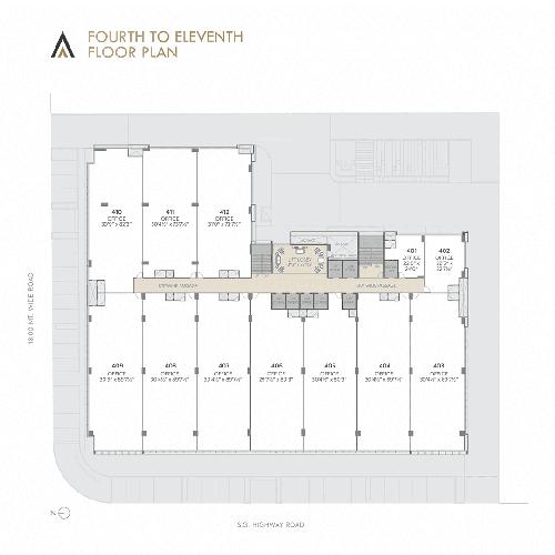  business-gateway Business Gateway Cluster Plan from 4th to 11th Floor