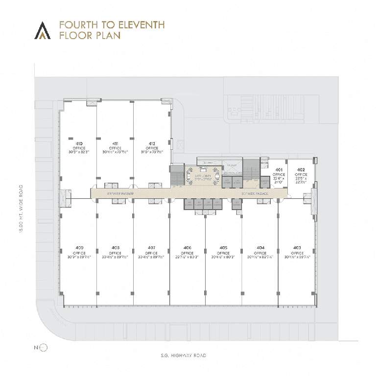  business gateway Business Gateway Cluster Plan from 4th to 11th Floor