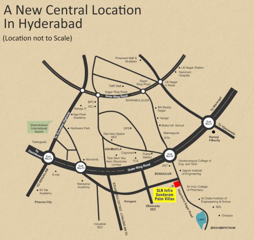  sundaram palm villas Location Plan