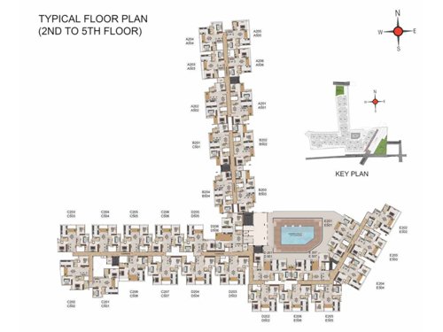  medora Block A And Block B Cluster Plan from 2nd to 5th Floor