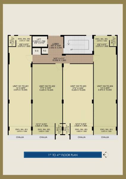  sapphire Sapphire Cluster Plan from 1st to 4th Floor