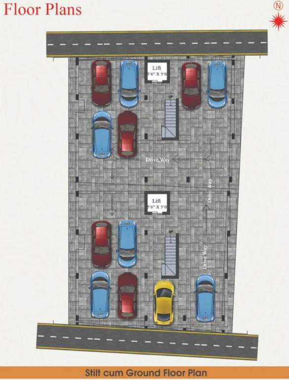  elite apartments Elite Apartments Ground Cluster Plan
