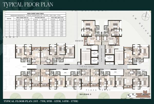  bileshwar Building No 1 Cluster Plan
