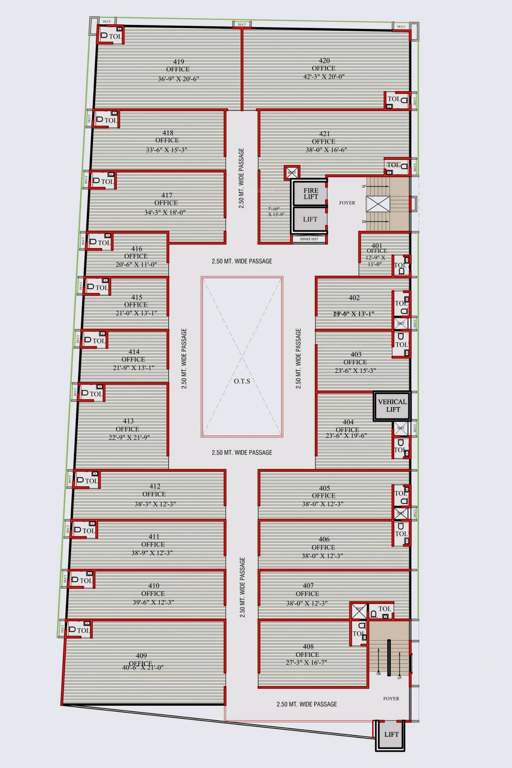  business hub Business Hub Cluster Plan For 4th Floor