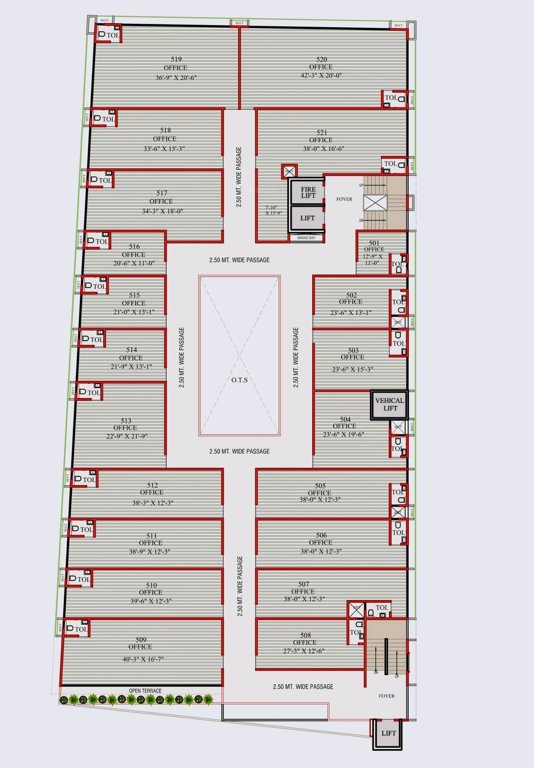  business hub Business Hub Cluster Plan For 5th Floor