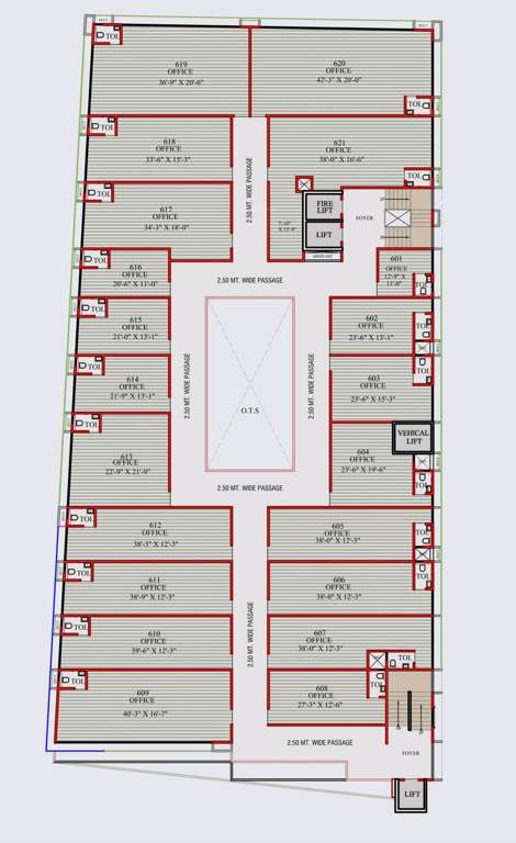  business hub Business Hub Cluster Plan For 6th Floor