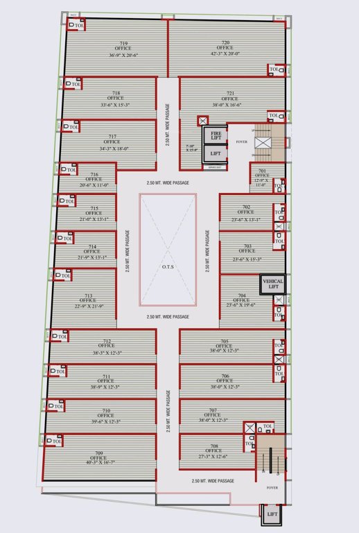  business hub Business Hub Cluster Plan For 7th Floor