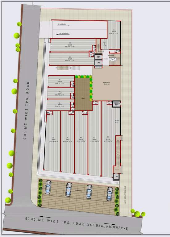  business hub Business Hub Cluster Plan For Ground Floor