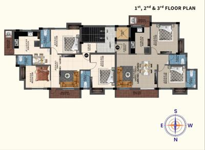  golden-stone Golden Stone Cluster Plan from 1st to 3rd Floor