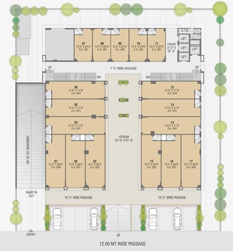  sukrut-business-park Sukrut Business Park Cluster Plan For Ground Floor