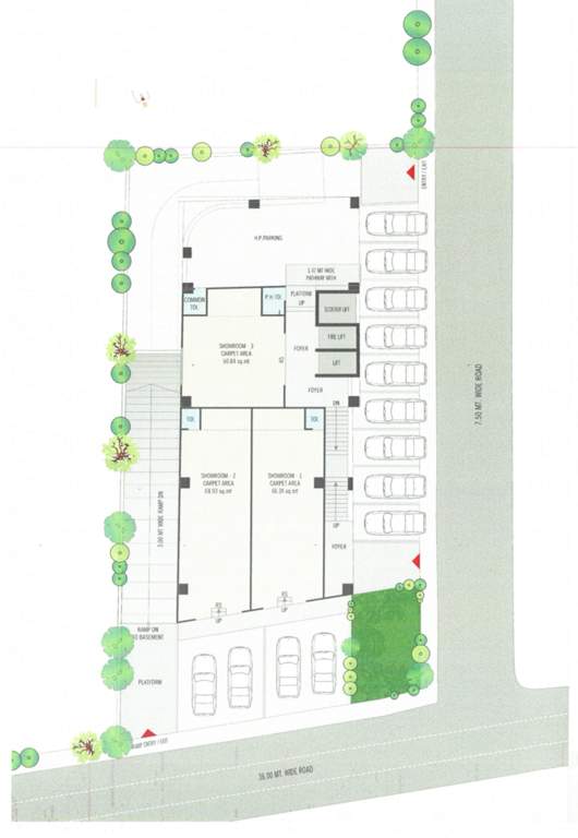  nakshatra biz Nakshatra Biz Cluster Plan For Ground Floor