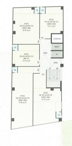  nakshatra-biz Nakshatra Biz Cluster Plan For Typical Floor Plan
