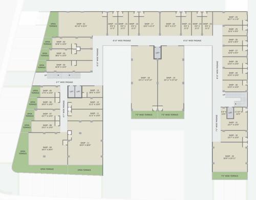  the-nikol-trade-center The Nikol Trade Center Cluster Plan For 4th Floor