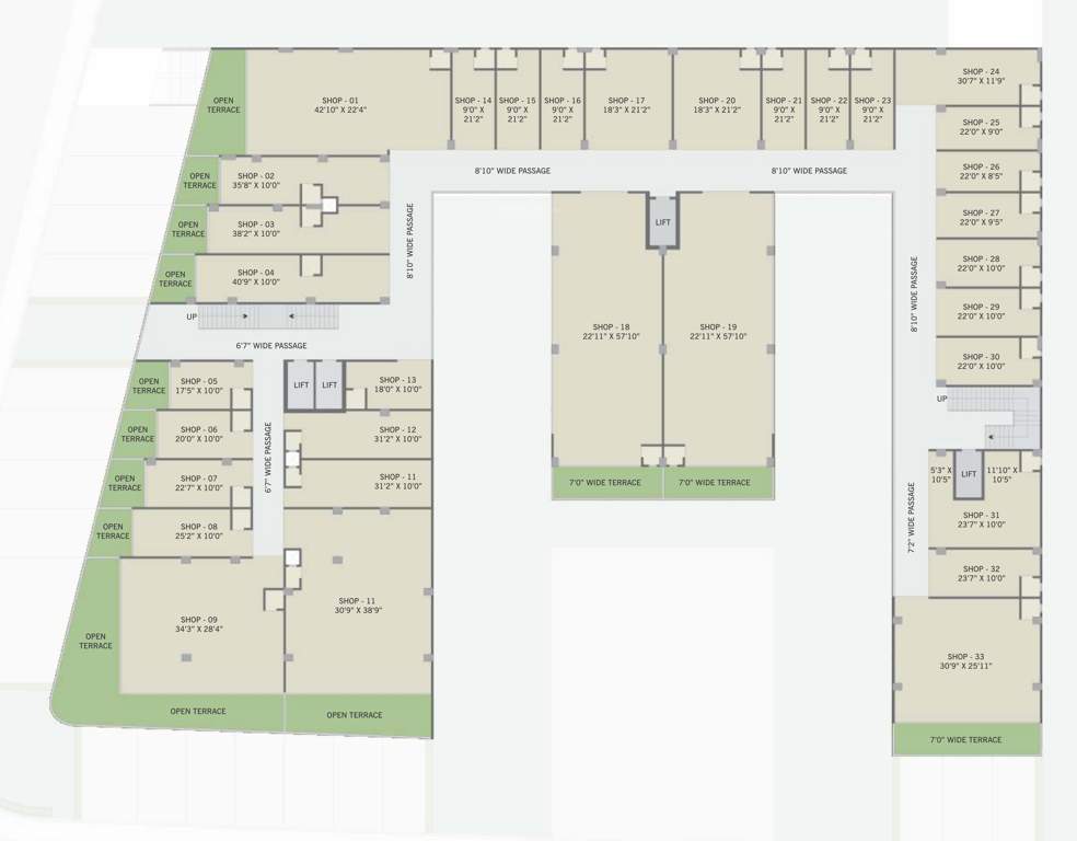  the nikol trade center The Nikol Trade Center Cluster Plan For 4th Floor