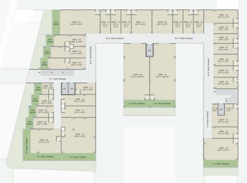  the-nikol-trade-center The Nikol Trade Center Cluster Plan For 5th Floor