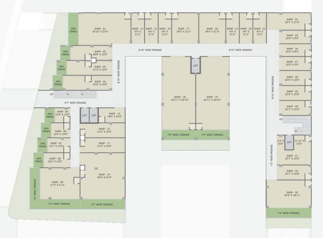  the nikol trade center The Nikol Trade Center Cluster Plan For 5th Floor