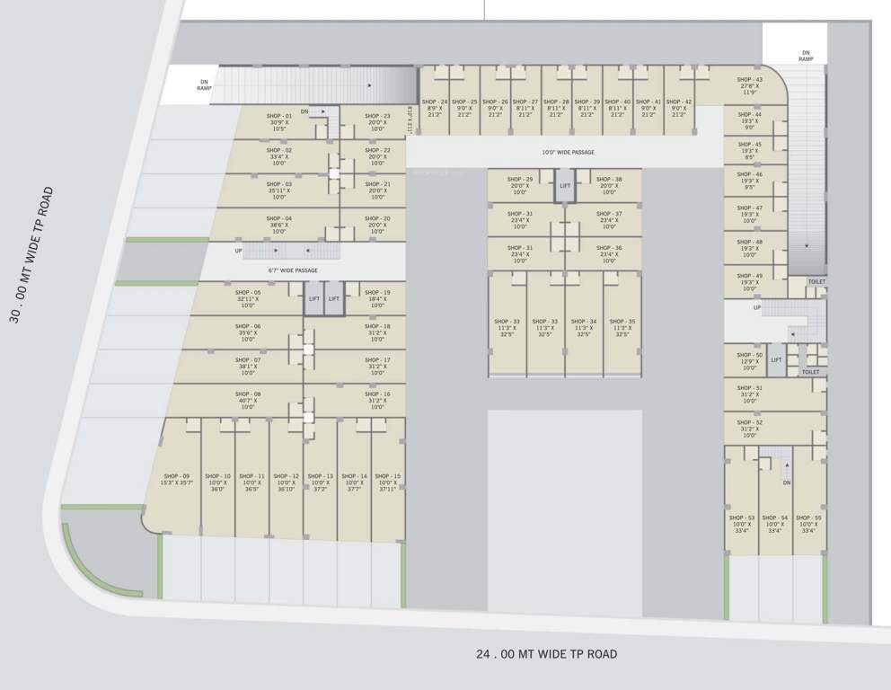  the nikol trade center The Nikol Trade Center Cluster Plan For Ground Floor