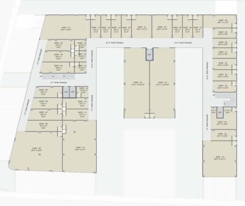  the-nikol-trade-center The Nikol Trade Center Cluster Plan From 1st To 3rd Floor