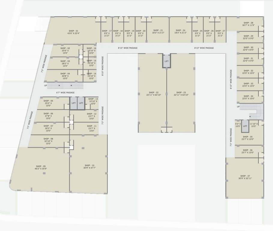 the nikol trade center The Nikol Trade Center Cluster Plan From 1st To 3rd Floor
