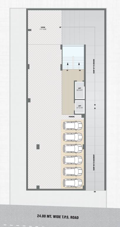  plaza Plaza Cluster Plan for Basement Floor