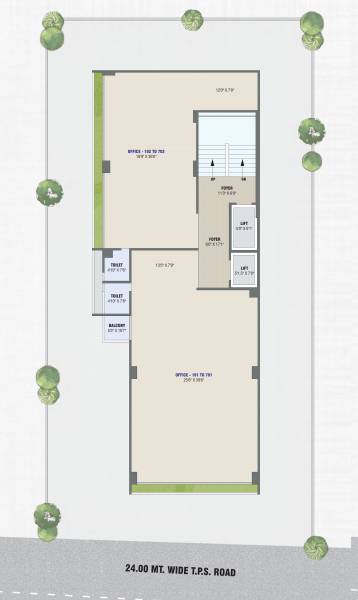  plaza Plaza Cluster Plan from 1st to 7th Floor