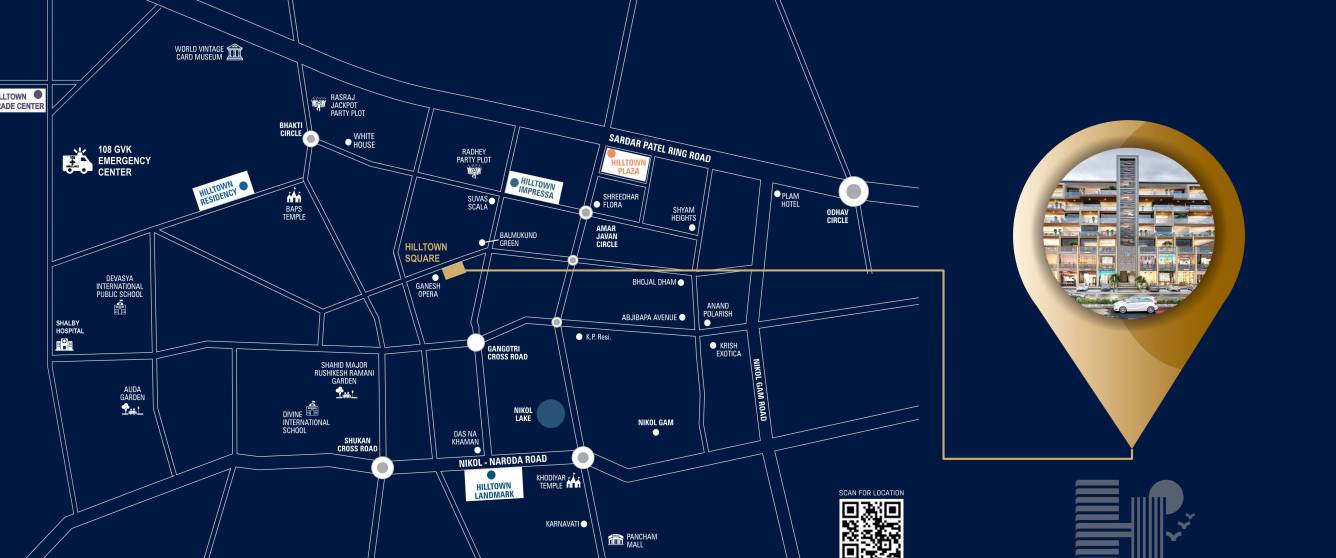  square Location Plan