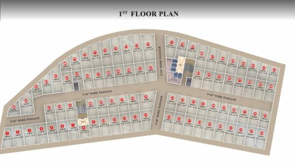  shree-g-funzone Shree G Funzone Cluster Plan for 1st Floor