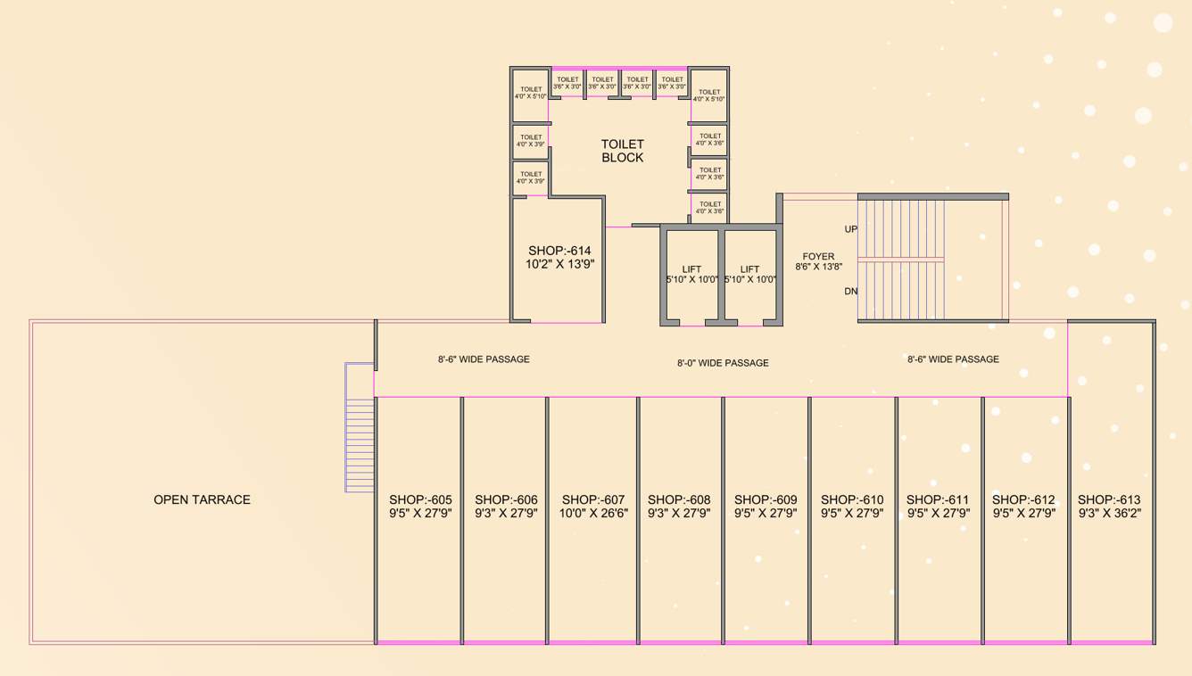  trade center Trade Center Cluster Plan For 6th Floor