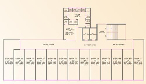  trade-center Trade Center Cluster Plan From 1st To 5th Floor