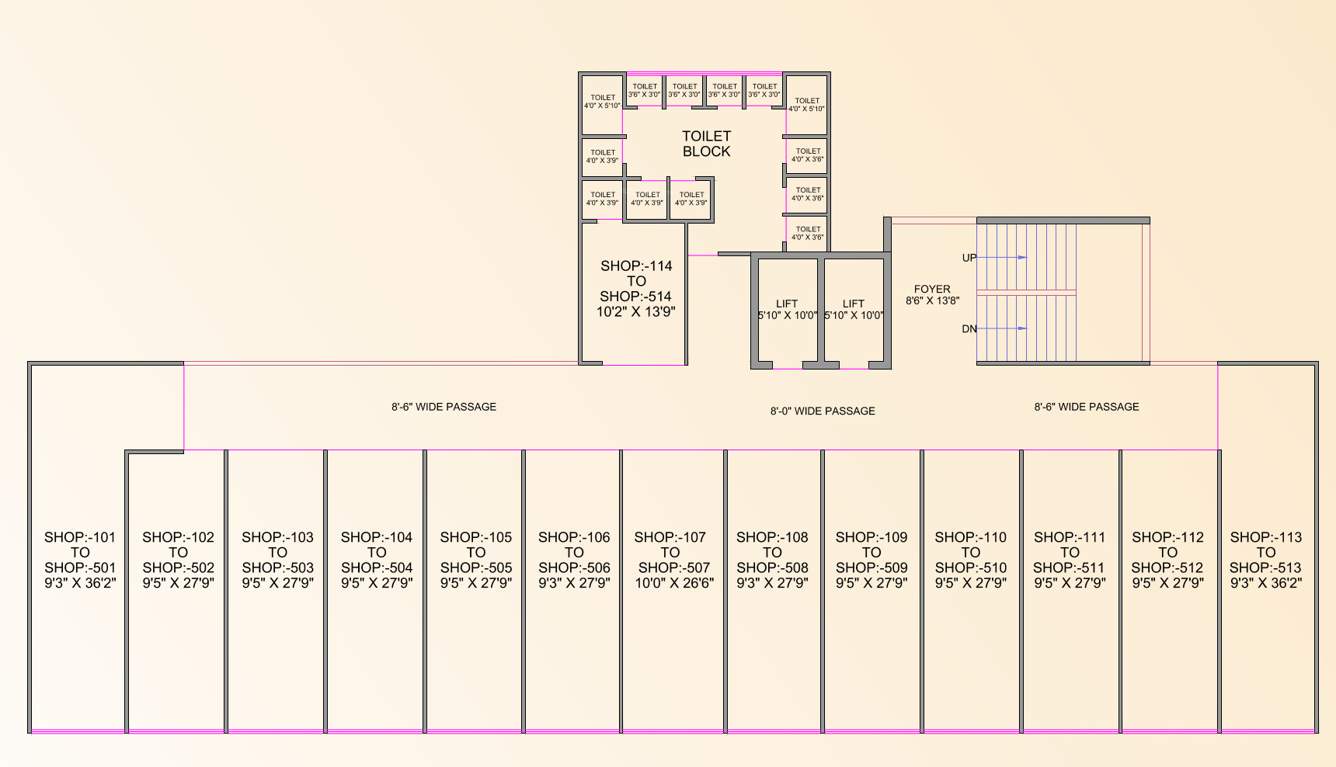  trade center Trade Center Cluster Plan From 1st To 5th Floor