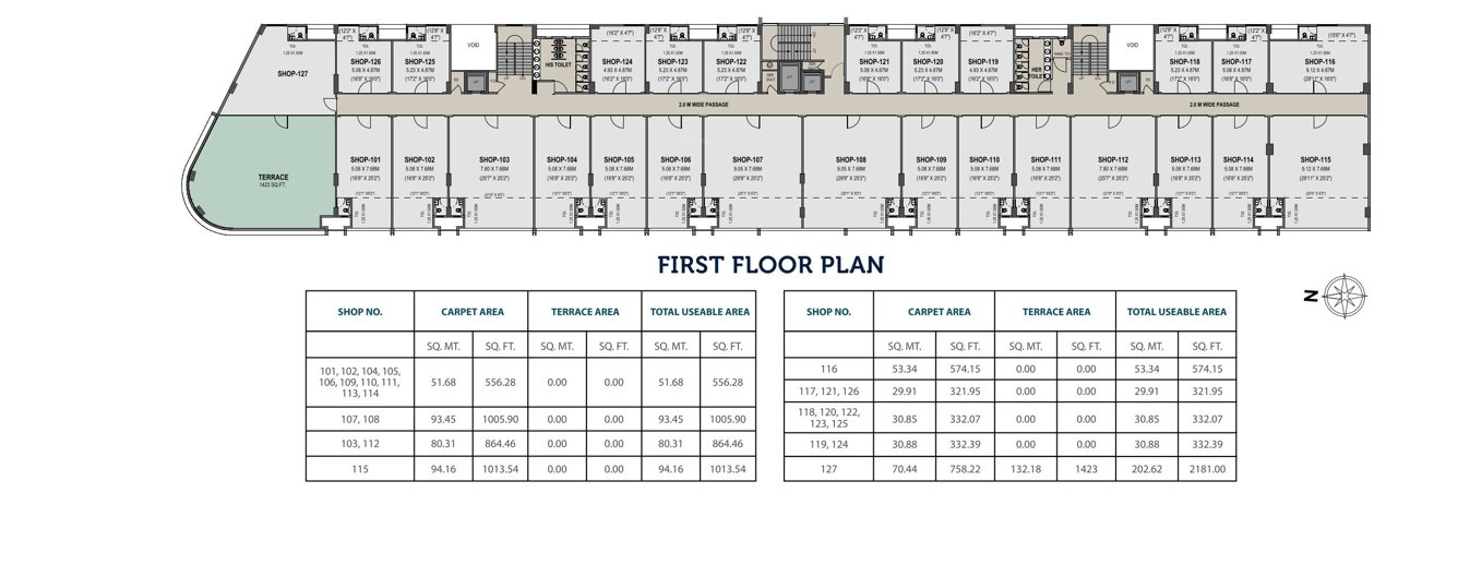  wbiz F Building Commercial Cluster Plan For 1st Floor